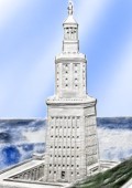 ¿Cómo era el faro de Alejandría una de las siete maravillas?