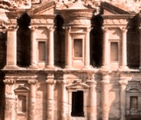 La antigua ciudad de Petra en Jordania maravilla del mundo