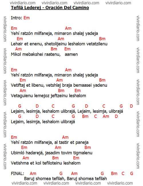 Canci�n Tefil� Lederej Oraci�n para el Camino