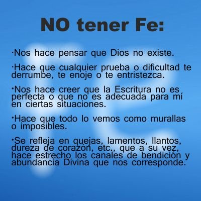 ¿Es malo no tener Fe? ¿Qué pasa si no tenemos Fe en Dios?