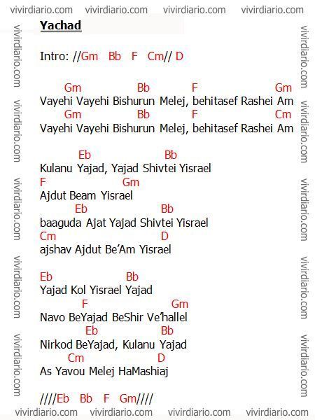 Yachad by Beri Weber Lyrics/Letra � Chords/Acordes